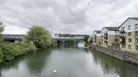 River Nene Stock Footage 308666683