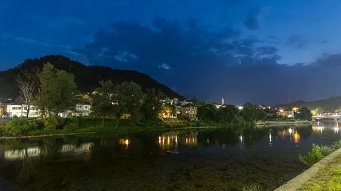 River Neretva in Konjic Video stock 69851411