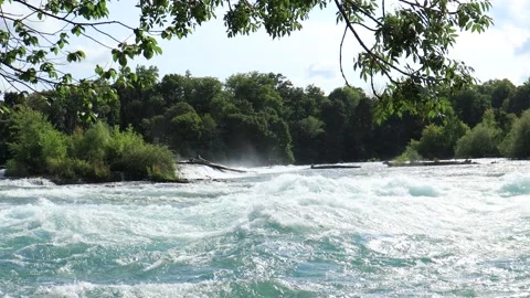 River Before Niagra Falls Stock Footage 138480827