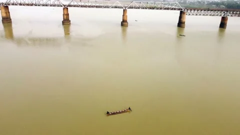 River Niger Bridge Stock Footage 172506038