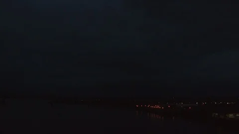 River Night Stock Footage 123924701