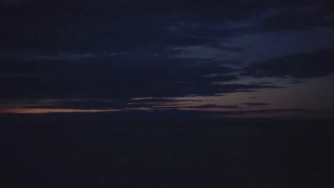 River at night with sunset colors Stock Footage 130880332