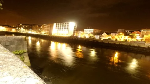 RIVER AT NIGHT TIME LAPSE Vídeo Stock 102083930