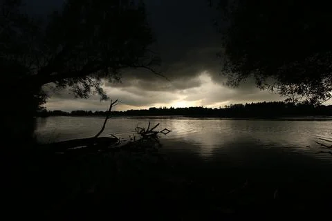 River at night1 Stock Photos