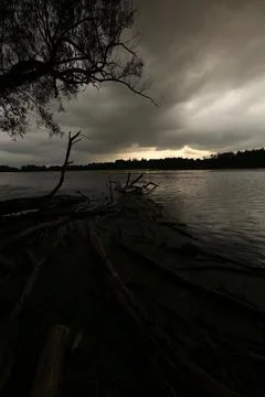 River at night2 Stock Photos
