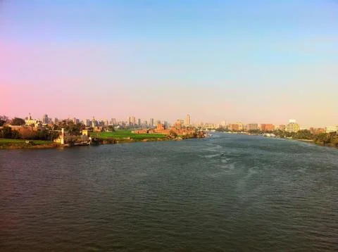 The river Nile in Cairo Foto stock
