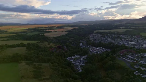 River North Esk Cuts Around South Of Penicuik In Scotland 動画素材 204954847