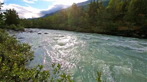 River in Norway Stock Footage 31827196