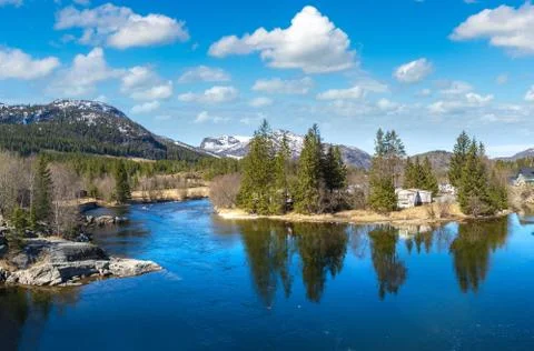 River in Norway Stock Photos