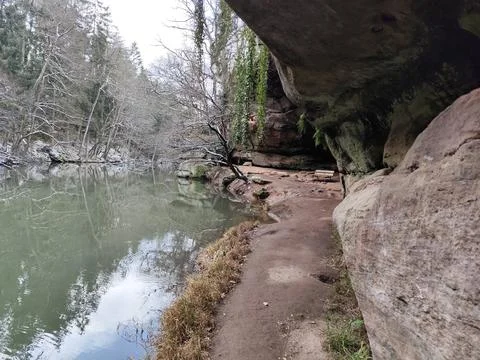 River in old Germany Foto stock
