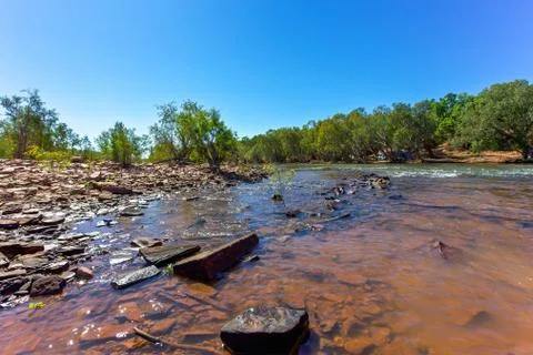 River in outback Australia. Foto stock