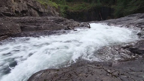 River over rocks Stock Footage