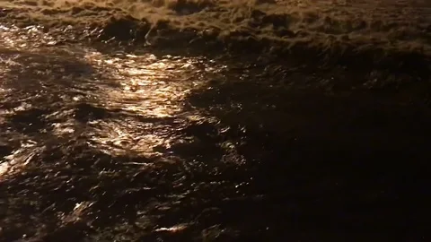 River overfloat disaster water high level Stock Footage 126927246