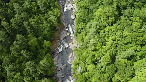 River Overhead Stockbeeldmateriaal 163252375