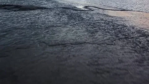 River Pan-up Drone Shot Stock Footage 140508262