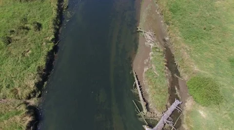 River Pan Up Stock Footage 66271427