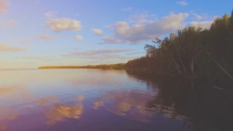 River panorama. Stock Photos