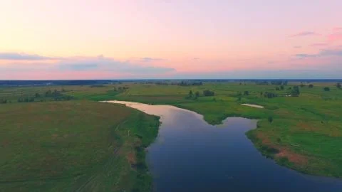 River panorama. Foto stock