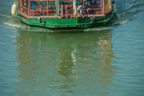 River panoramic boat Stock Photos