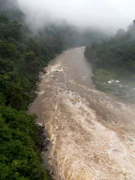 River in a paraguay valley Stock Photos