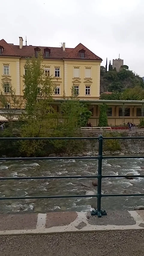 River Passirio in Merano Stock Footage 287737259