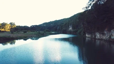 River path view Stock Footage 100756389