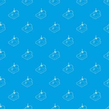 River pattern vector seamless blue Stock Illustration