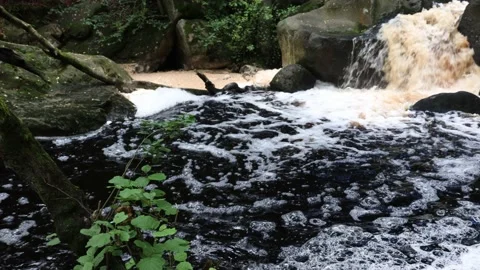 River in Peak District  Derbyshire UK Stock Footage 138658201