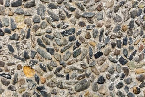 River Pebble wall Background Stock Photos