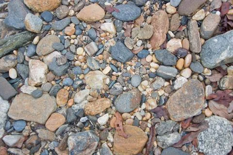 River pebbles background Stock Photos