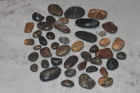 River pebbles Stock Photos