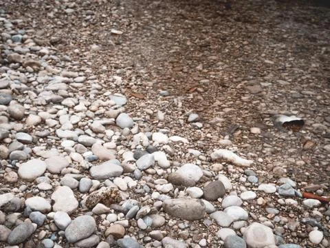 River pebbles texture background Foto stock