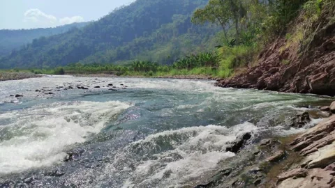 River in peru with strong current 動画素材 282218374