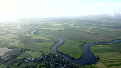 River on the plain Video stock 61922710