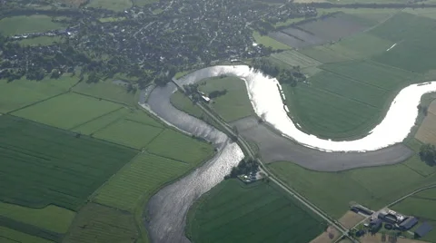 River on the plain Stock Footage 61931085