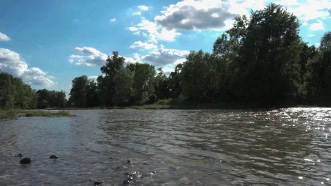 River in the Pò Valley Video stock 91118185