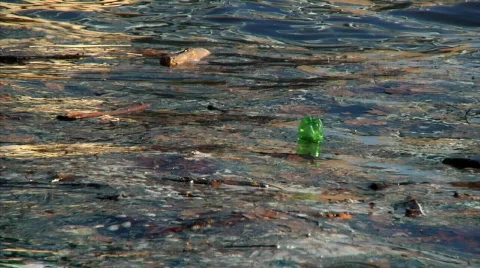 River Pollution 1177 Stock Footage