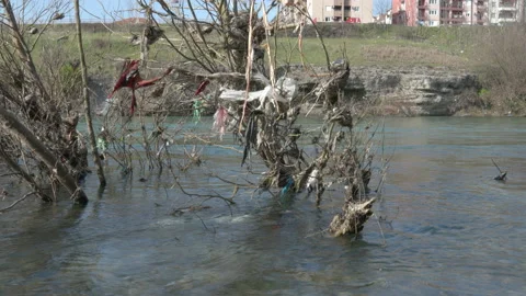 River pollution 動画素材 236798772