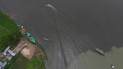 River Pollution Stock Footage 252015399