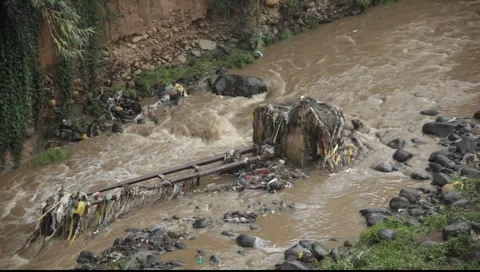 River polution 2 Stock Footage 5505565