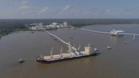 River port in the amazon Stock Footage 113467239