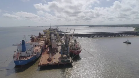 River port in the amazon Stock Footage 113467386