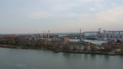 River port Don Stock Footage 45927540