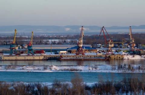 River port Foto stock