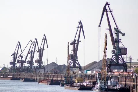 River port. Stock Photos