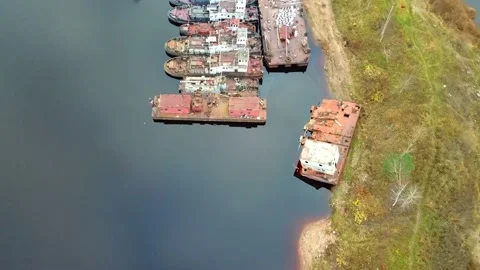 In the river port of Vitebsk Vídeo Stock 142992942