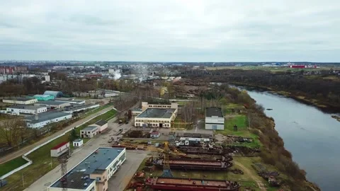 In the river port of Vitebsk Vídeo Stock 142993879