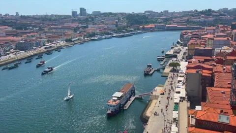 River in Porto 4 Stock Footage 205412238