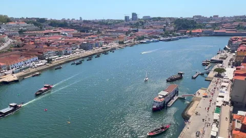 River in Porto Stock Footage 205412299