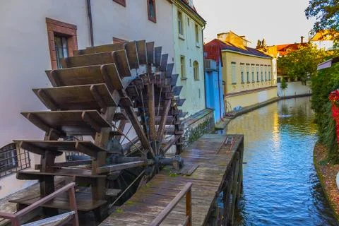 River in prague Stock Photos